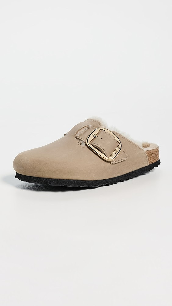 Boston Big Buckle Shearling Clogs | Shopbop