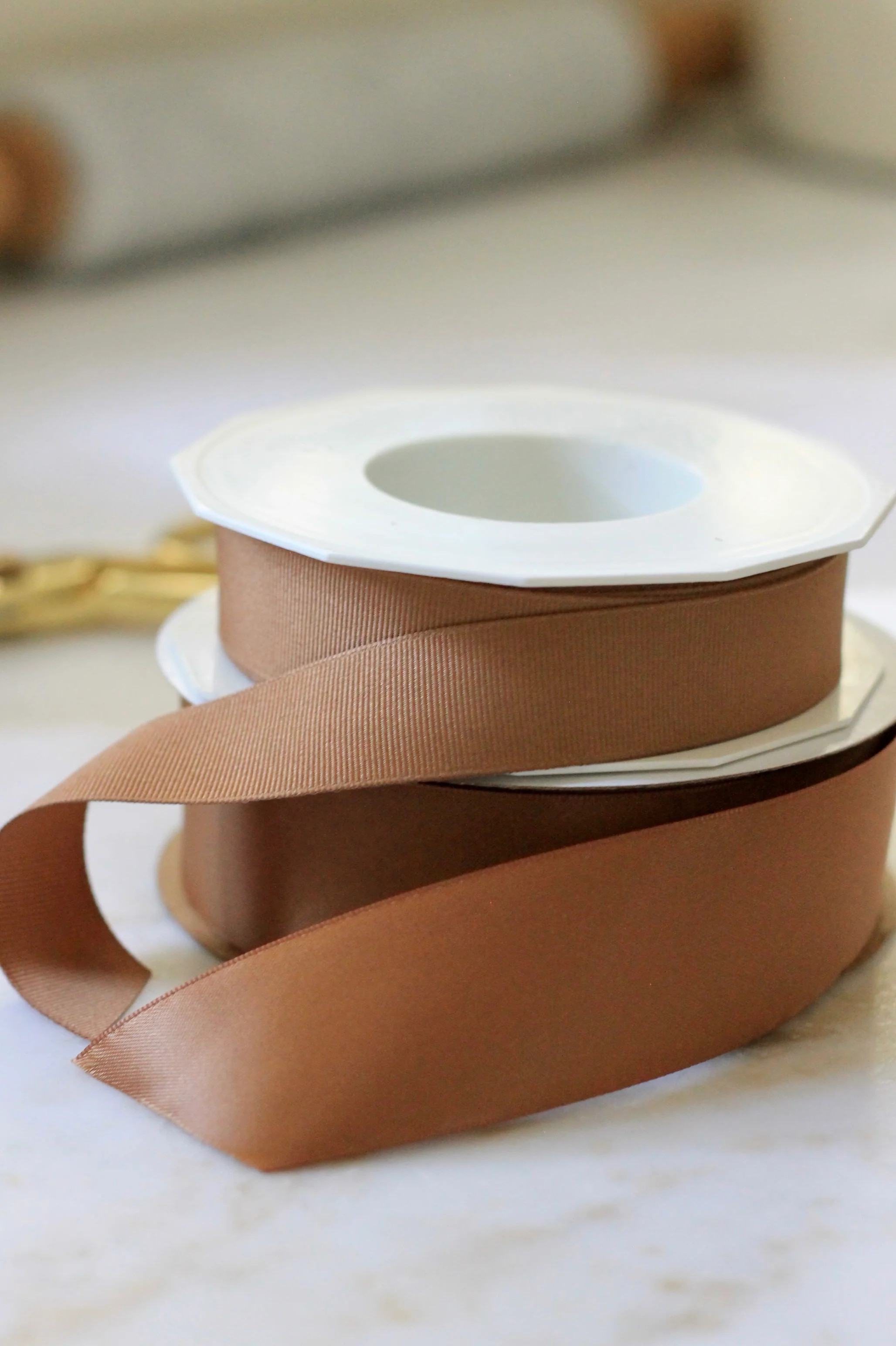 Antique Gold Ribbon | Satin & Grosgrain | JSH Home Essentials