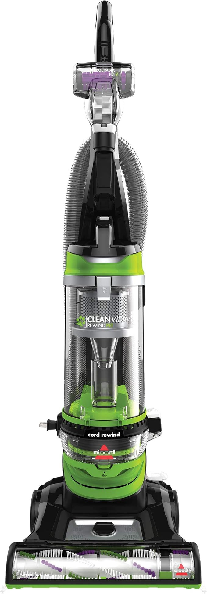 BISSELL Cleanview Rewind Pet Deluxe Upright Vacuum Cleaner, 24899, Green | Amazon (US)