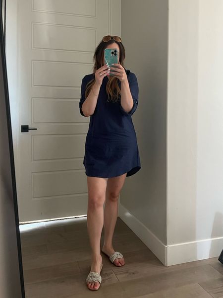 The perfect shirt dress from Amazon. I’m Wearing size S, for more oversized fit size up. Thicker material than expected. Got lots of compliments wearing it. 

#LTKunder50 #LTKFind #LTKstyletip