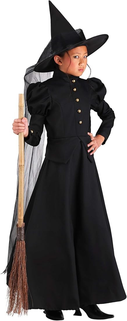Child Full Length Witch Costume Kid's Deluxe Wicked Witch Costume | Amazon (US)