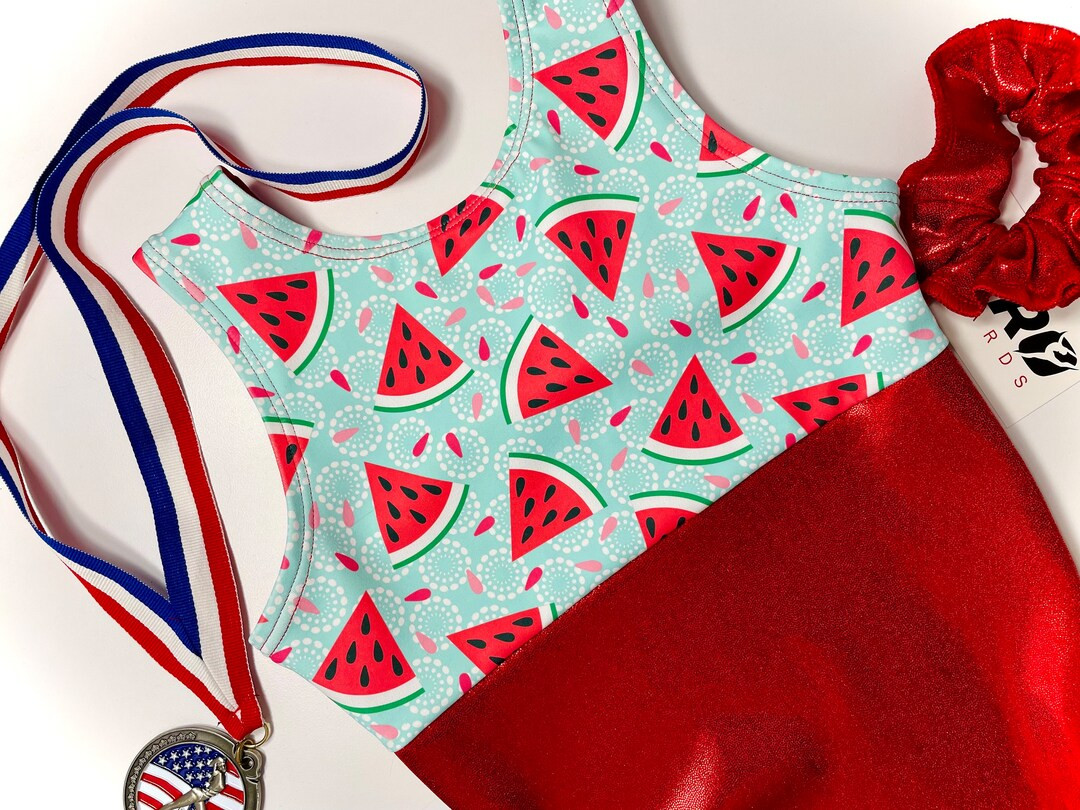 Watermelon Gymnastics Leotard Girls, Kids, Toddlers, Teens, Dance Ballet Gymnastics Gifts Custom ... | Etsy (US)