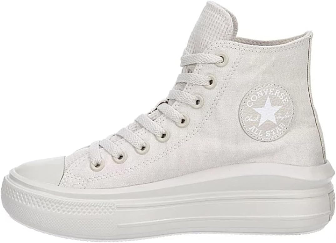 Converse Unisex Chuck Taylor All Star Move High Top Platform Sneaker - Pale Putty/White | Amazon (US)