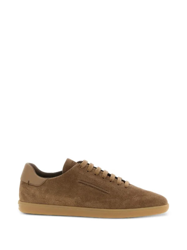 Zegna 232 Suede Leather Sneakers | Brown | FARFETCH | Farfetch Global