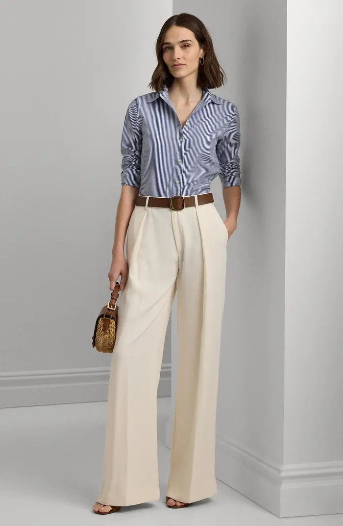 Stripe Easy Care Cotton Shirt | Nordstrom