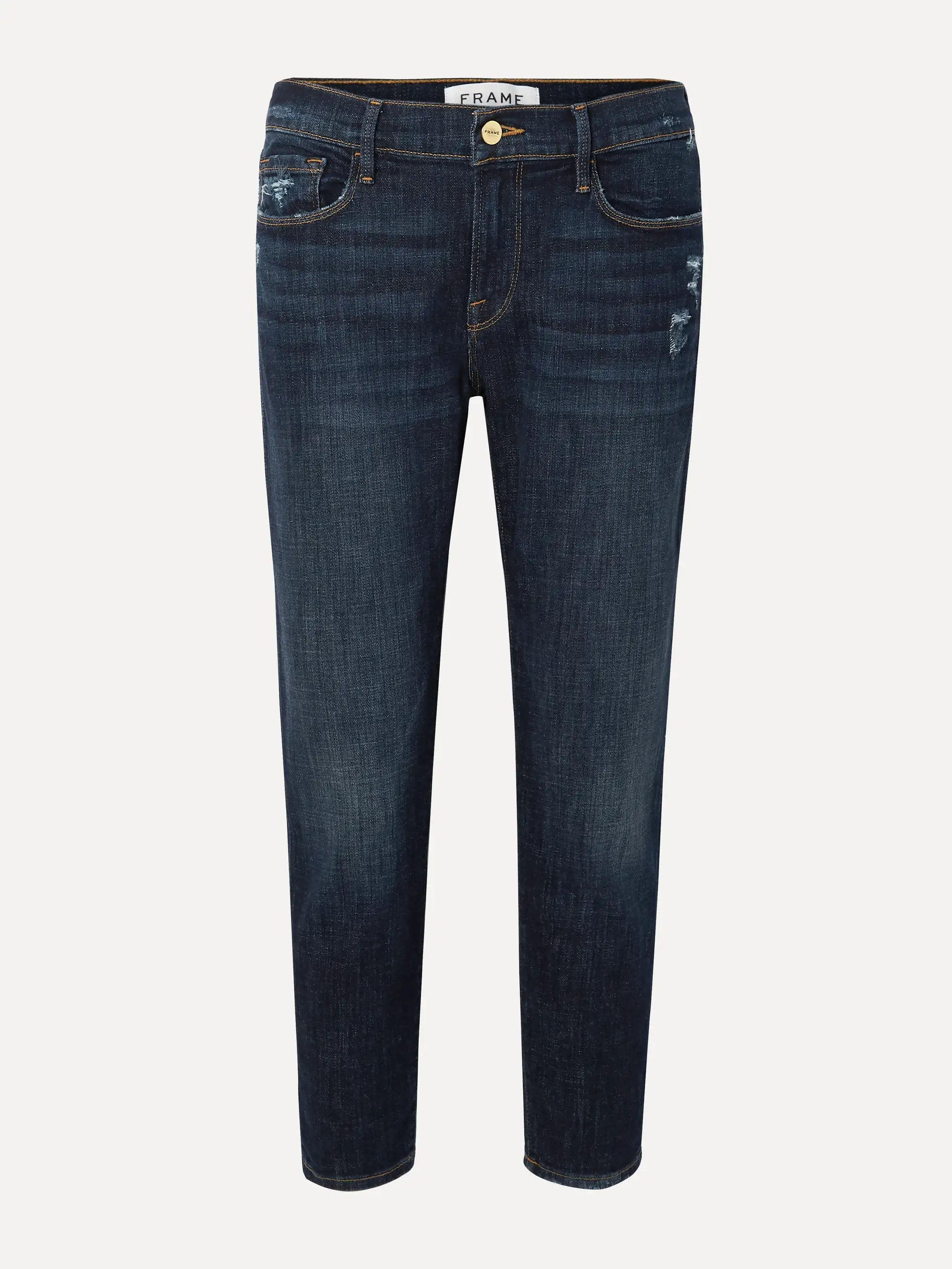 Le Garcon cropped distressed slim boyfriend jeans | NET-A-PORTER (US)