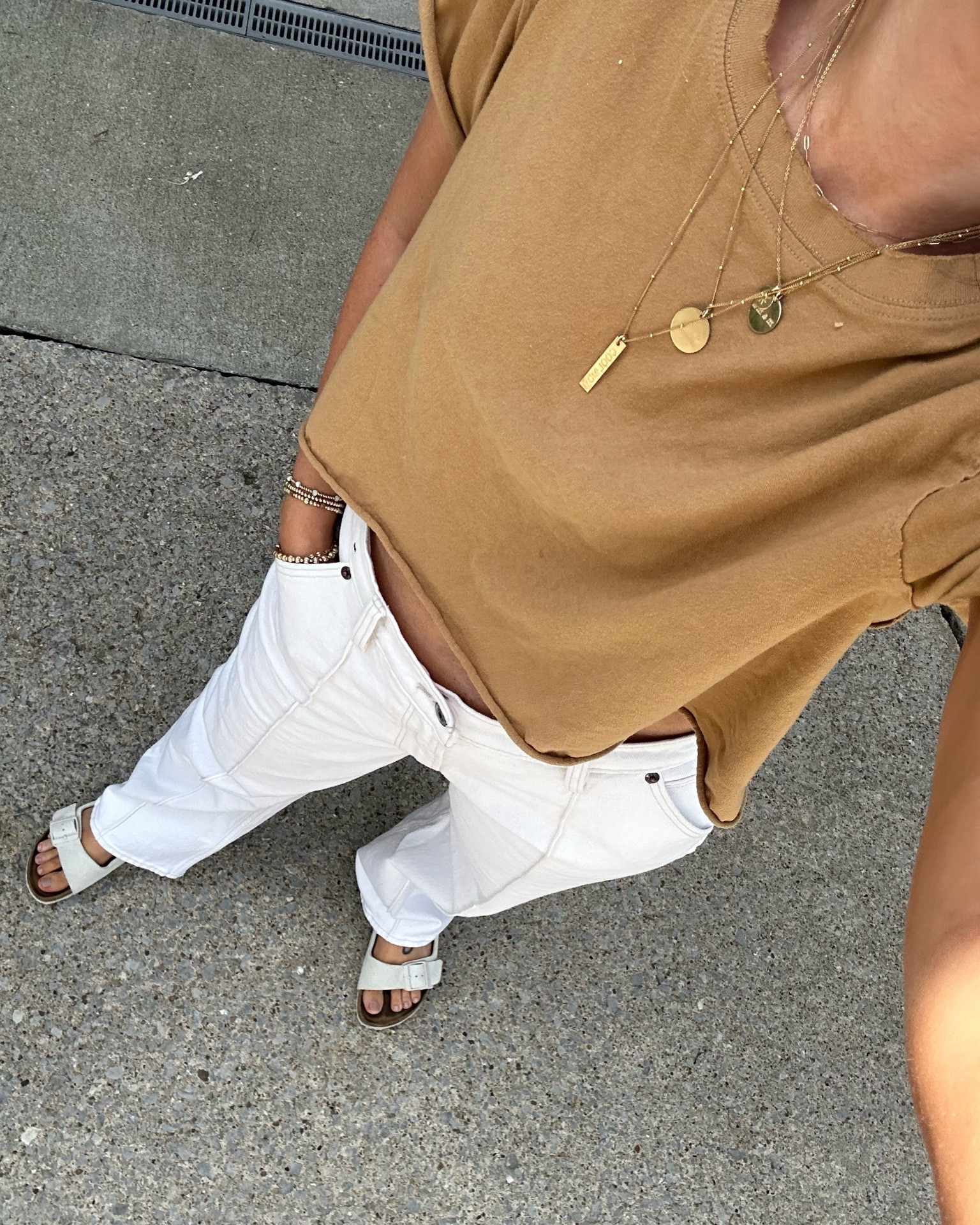 Todays simple outfit 🤎 this tee is a fave of mine for years. So comfy and cute! These jeans are my new fave fit, curve love baggy and midrise but honestly the perfect spot! Size 28 in the jeans 🥰

Free people, everyday outfit, weekend ready, fall tee, Abercrombie jeans, A&F, curve love denim, baggy jeans, cream jeans 

#LTKSeasonal #LTKFind #LTKunder100