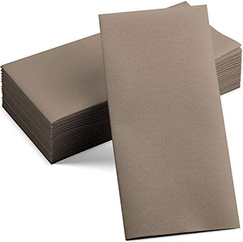 100 Linen-Feel Colored Paper Napkins - Decorative Cloth-Like Beige Dinner Napkins - Soft And Absorbe | Amazon (US)