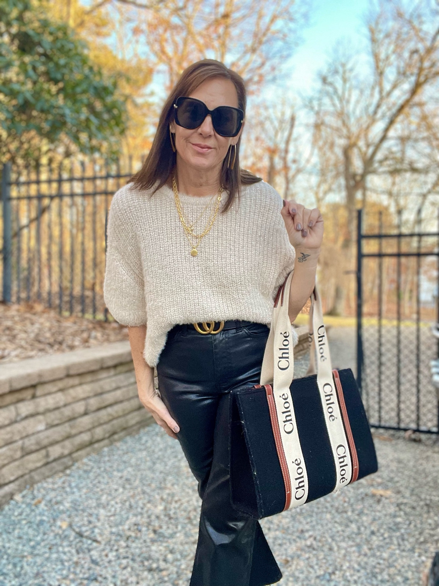 Who doesnt need, or love, a pretty, soft and sparkly sweater ? If you hand is up jump on this sweater cause its on sale 40% off right now !!! Its a loose fit but tucks in perfectly. Im wearing the Xs. 

#LTKfindsunder50 #LTKSeasonal #LTKstyletip