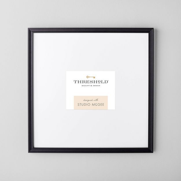 21.49" x 21.49" Matted to 5" x 7" Gallery Single Image Frame Black - Threshold™ designed with S... | Target