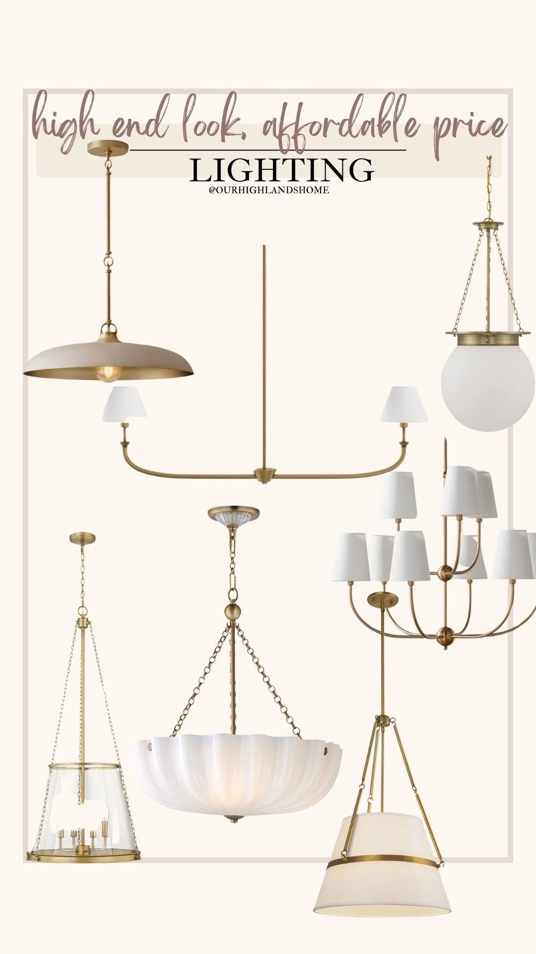 lighting that looks expensive and designer but actually affordable 

obsessed w the bottom middle one

#LTKHome #LTKSaleAlert #LTKHome #LTKSaleAlert