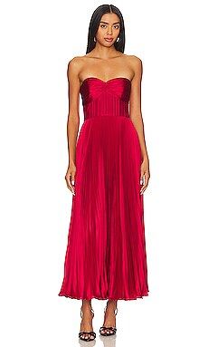 AMUR Belle Dress in Cranberry Red from Revolve.com | Revolve Clothing (Global)