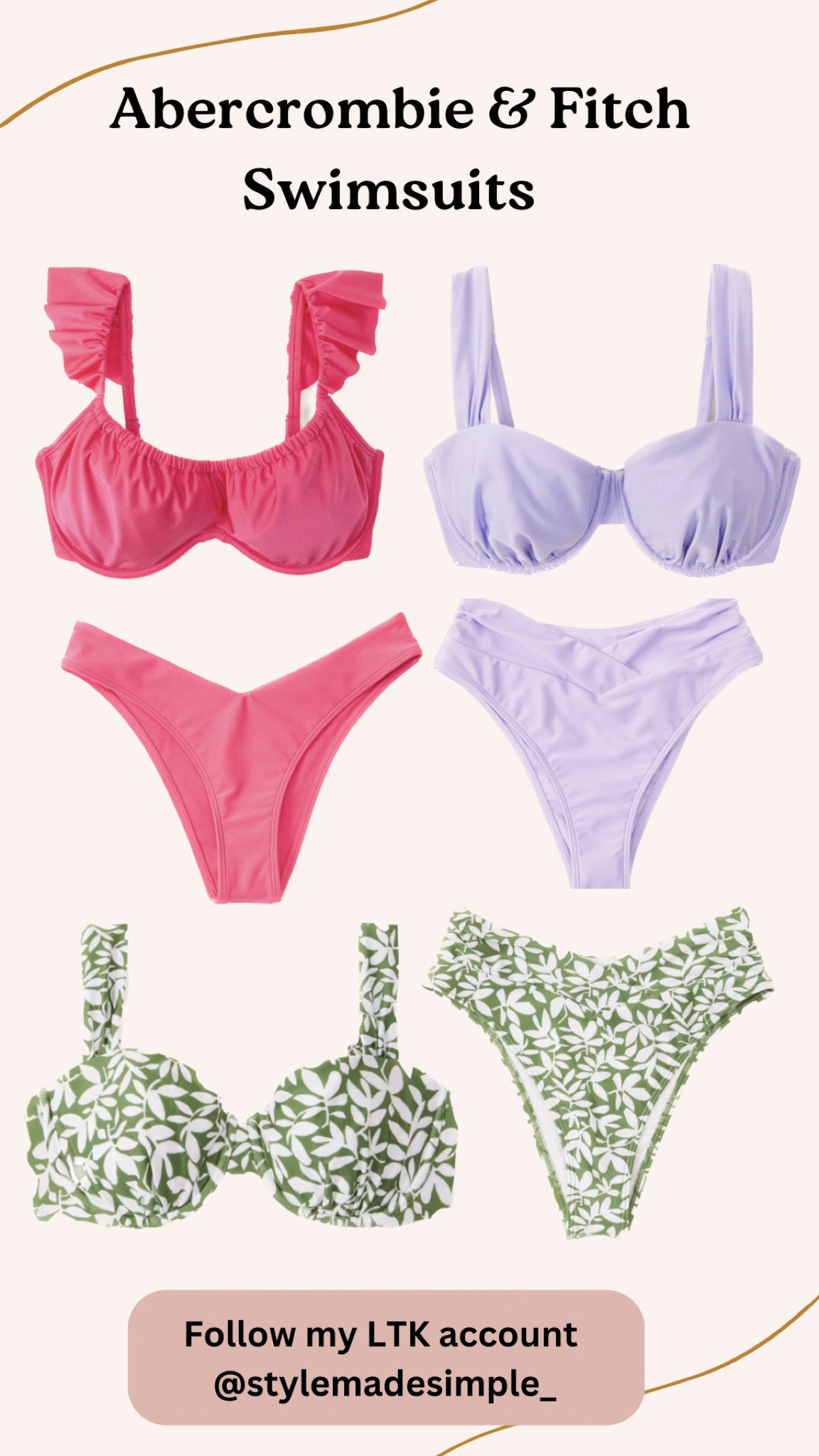 Swim suit & bikinis , Abercrombie & fitch women’s swim suits , beach outfit , vacation outfit 
#bikini #swimsuits #beach #springbreak #vacationoutfit

#LTKtravel #LTKSale #LTKswim