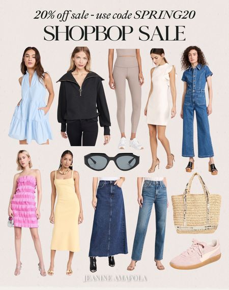 Shopbop Sale 🙌🏻🙌🏻
20% off use code spring20

Spring style, spring fashion, denim jumpsuit, jeans, sunglasses, tote bag, spring dresses, denim skirt, spring dresses, leggings 

#LTKsalealert #LTKSeasonal #LTKstyletip