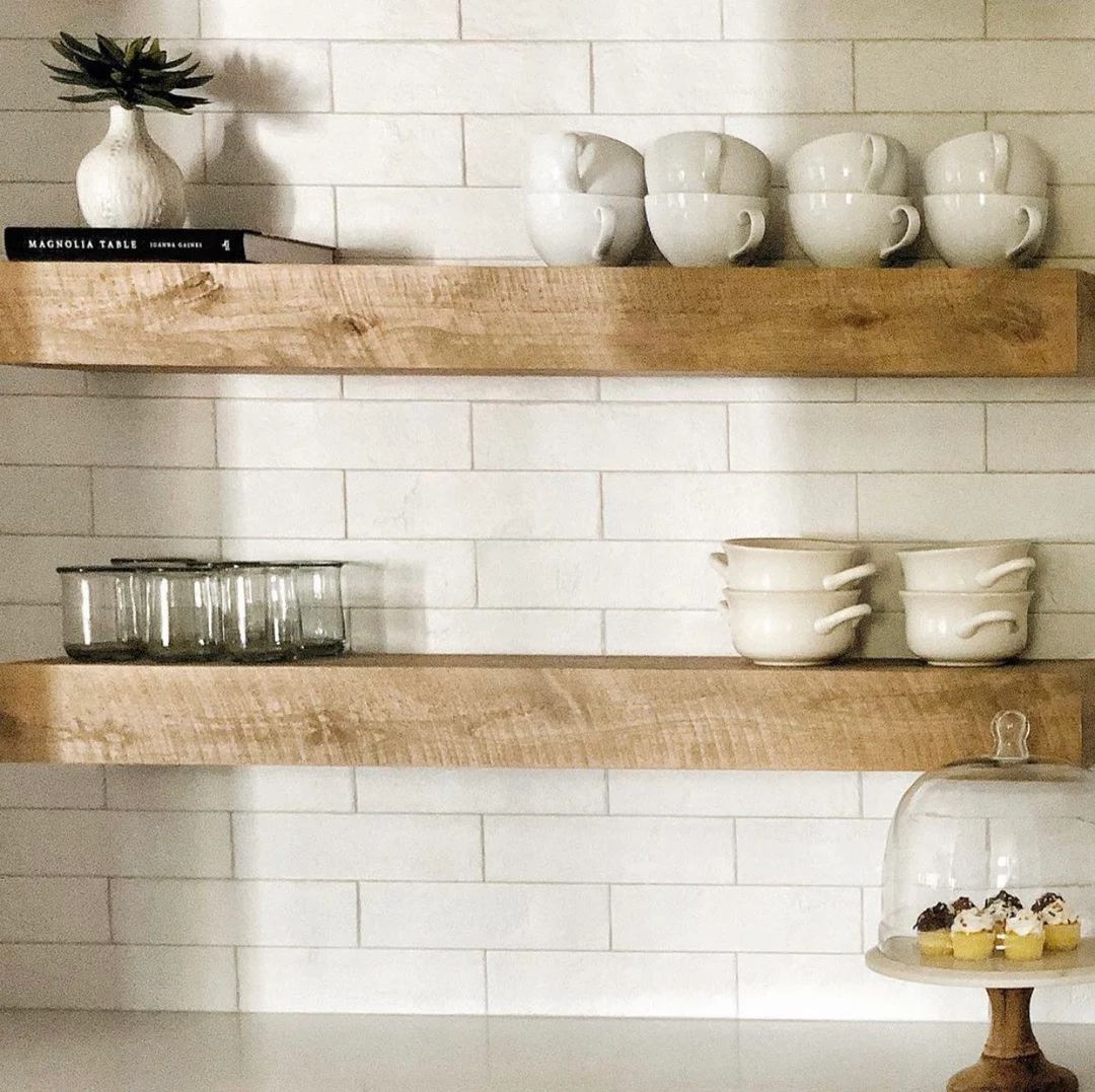 Floating Shelves // Set of Two Modern Rustic Floating Shelves - Etsy | Etsy (US)