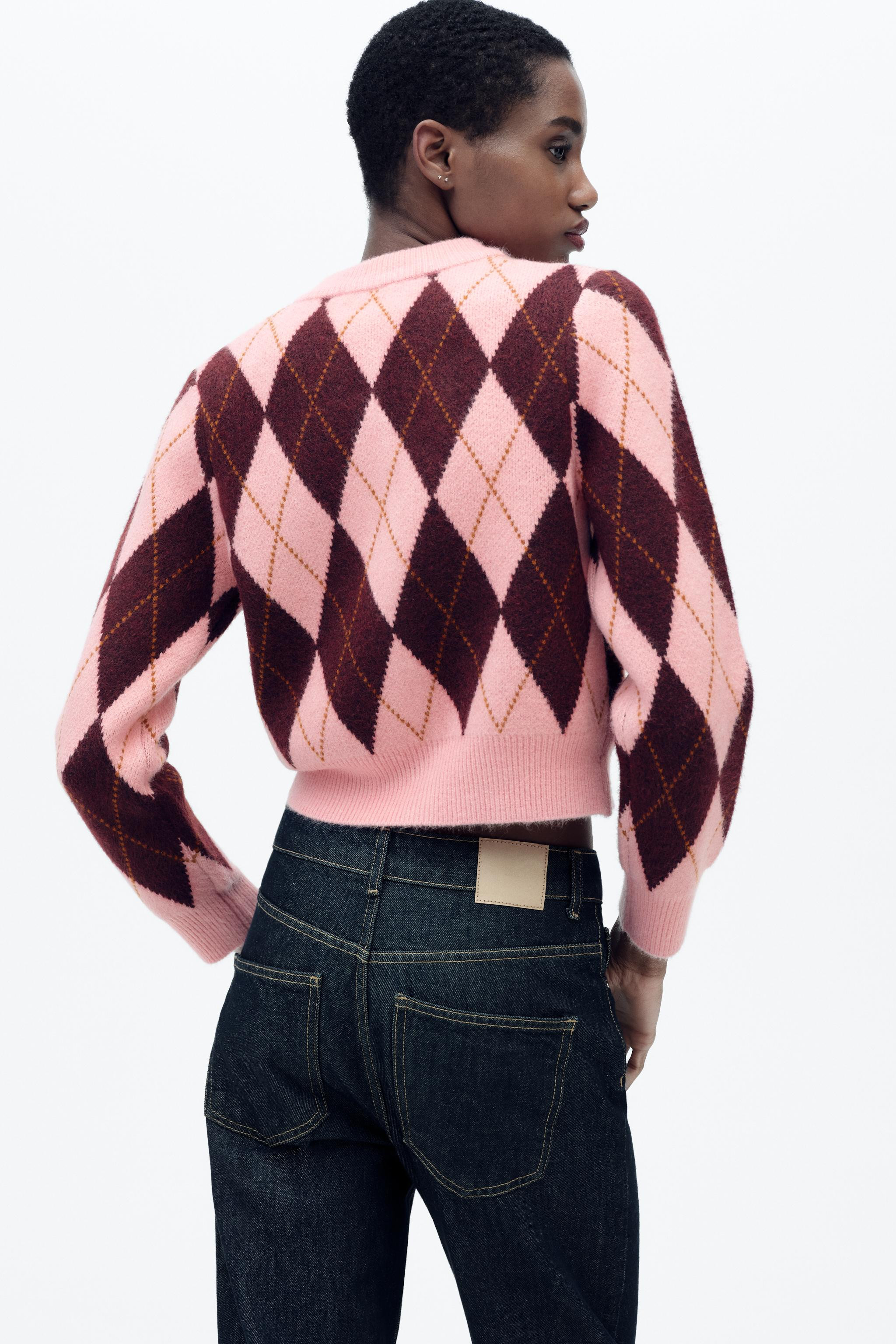 JACQUARD ARGYLE JACKET | Zara US