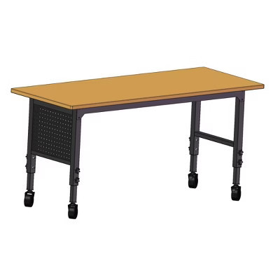 60 Adjustable Garage Work Bench Heavy Duty Workshop Table with Power Outlet Pegboard Wood Work Table for Garage Office Workshop Home 2000 LBS Load C | Target