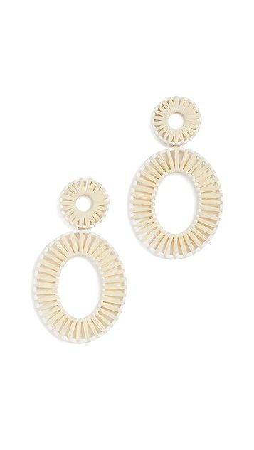Kiera Raffia Statement Earrings | Shopbop