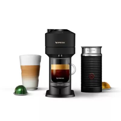 Nespresso Vertuo Next Coffee and Espresso Maker by De'Longhi in Matte Black with Aeroccino | Bed Bath & Beyond