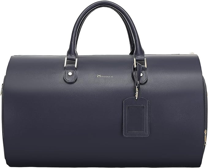 Modoker Women Convertible Leather Garment Bag with Shoulder Strap, PU Leather Garment Duffel Bag ... | Amazon (US)