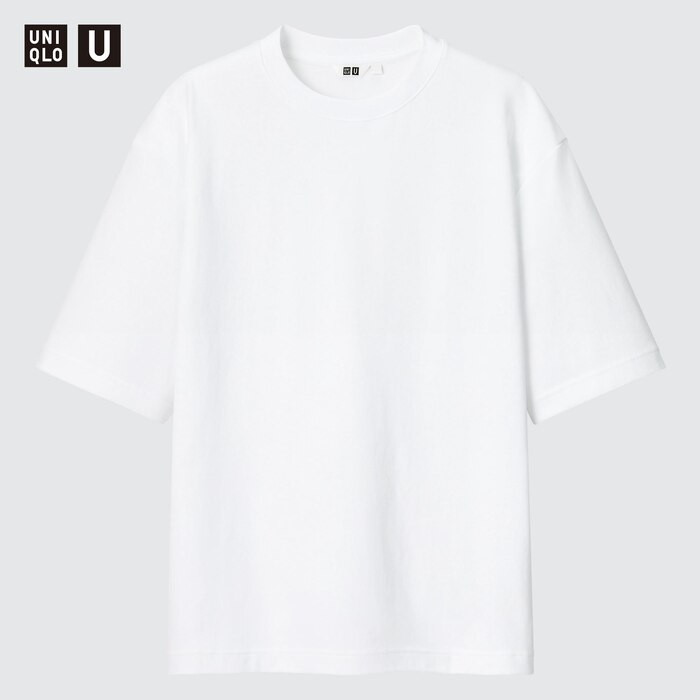 U AIRism Cotton Oversized Crew Neck Half-Sleeve T-Shirt | UNIQLO (US)