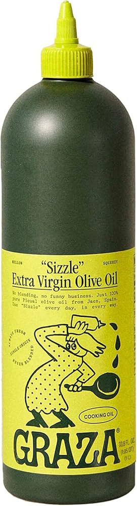 Graza Sizzle Extra Virgin Olive Oil, Cooking Oil - High Polyphenol Peak Harvest EVOO Cooking Oil ... | Amazon (US)