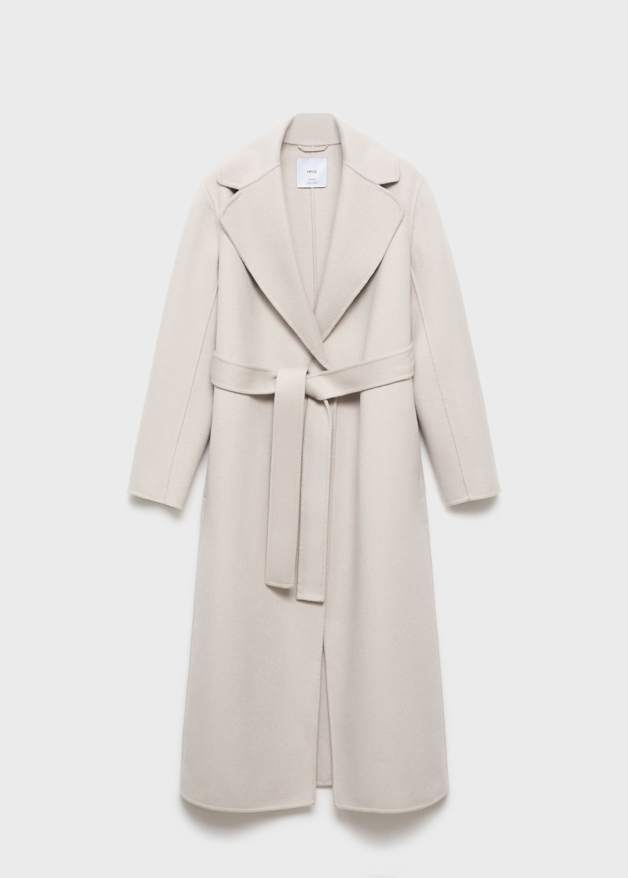Wool coat with handmade belt - Women | MANGO USA | Mango (US/MX/AU)