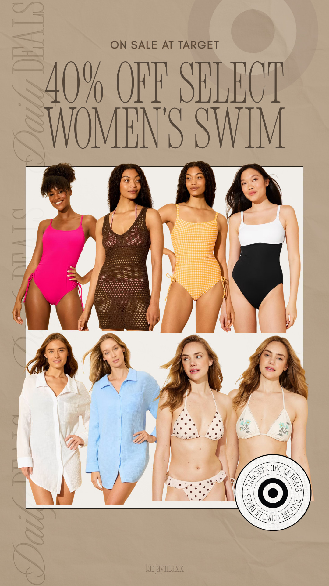 One of the best end-of-summer deals 👙 Women’s swim is 40% off at Target this week - perfect if you still have a beach trip planned or want to grab a swimsuit for next year at a major discount.
wedding guest dress summer, teacher outfits, country concert outfits, date night outfits, fall outfits women, back to school teacher gift, business casual workwear, vacation outfits beach, summer outfits over 40, work outfits 

 #LTKootd #LTKSeasonal #LTKSwim