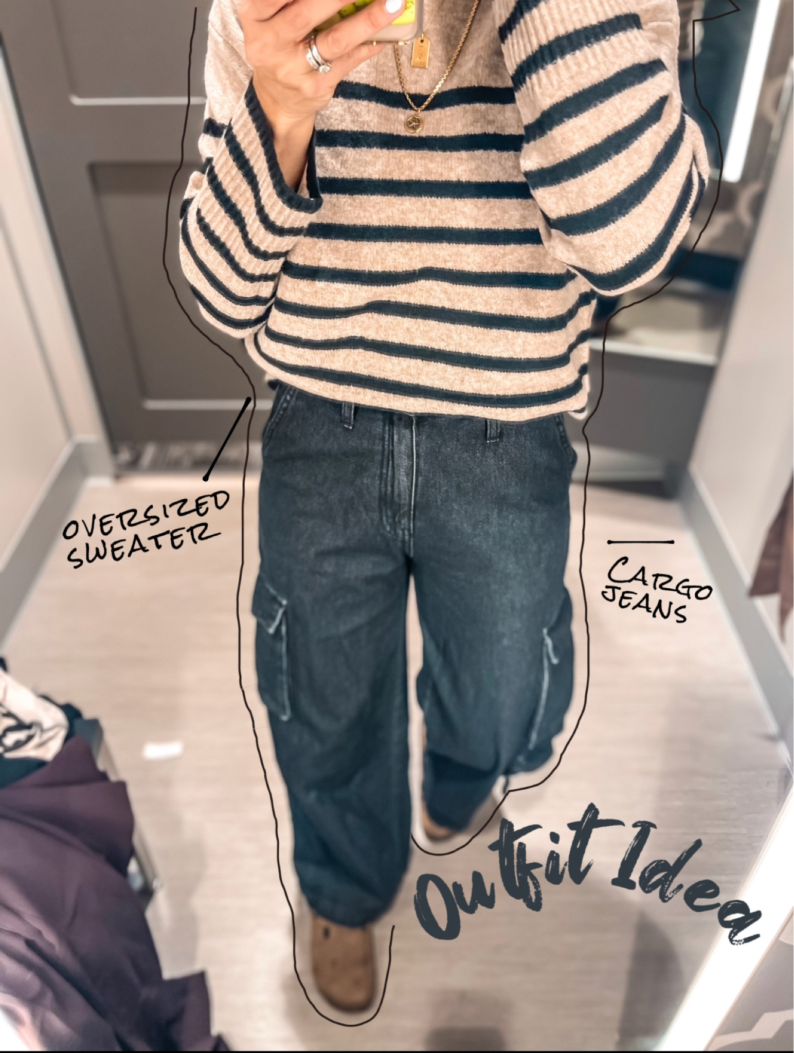 Casual and comfortable fall outfit
Cargos + Totome look a like striped sweater with Birkenstocks 
#ltkover40 #ltkseasonal #ltksalealert #targetstyle

#LTKfindsunder100 #LTKfindsunder50 #LTKstyletip