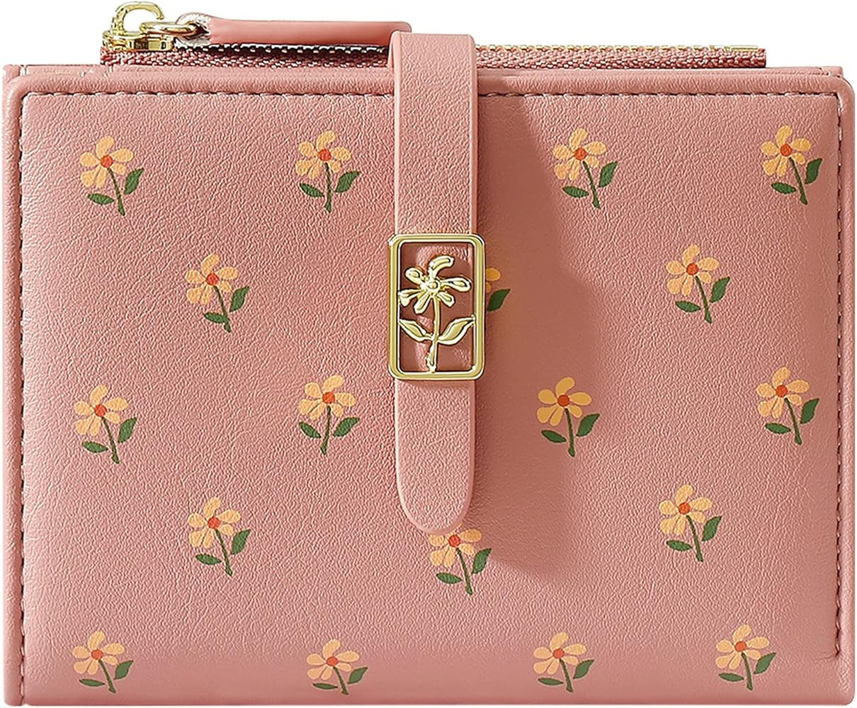 YINHEXI Wallet for Women, Womens Wallet Card Holder, Small Bifold RFID Blocking Purse, Cute Small... | Amazon (US)