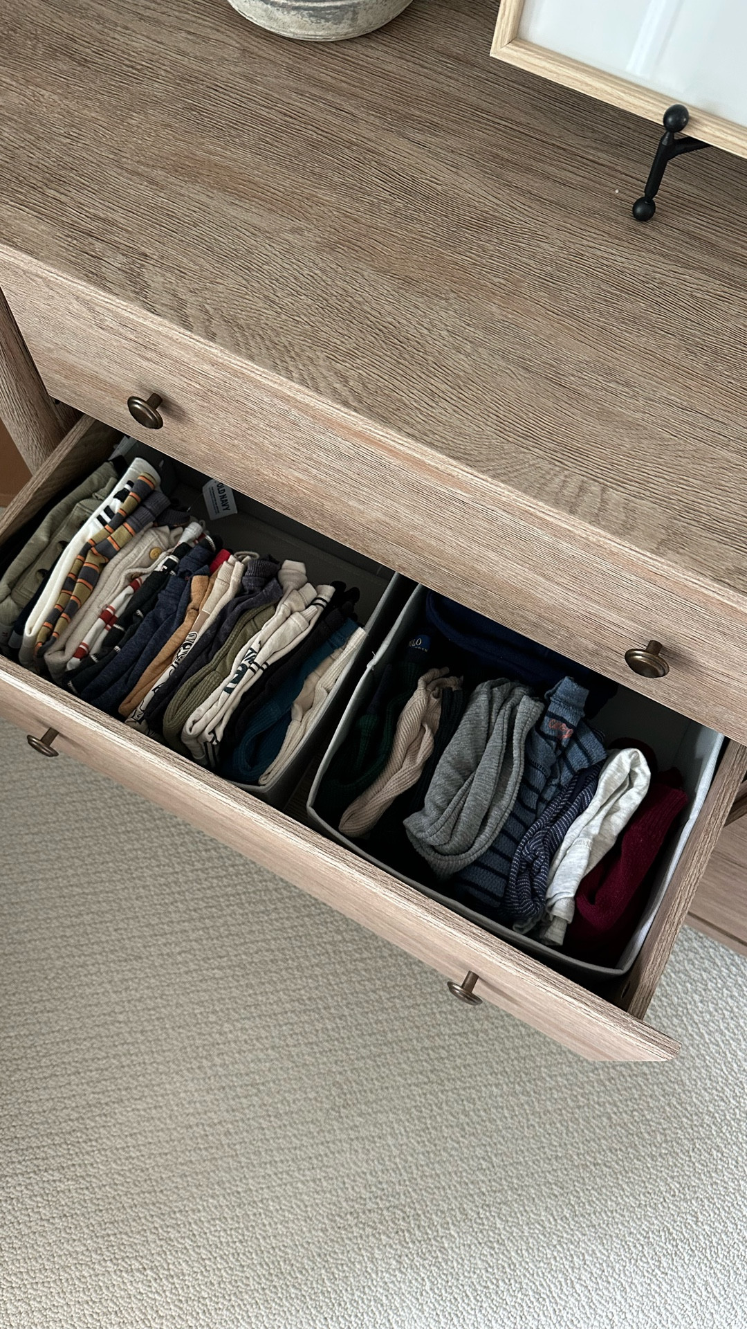 Drawer organizers, nursery dresser organization, viral Walmart dresser 

#LTKKids #LTKHome