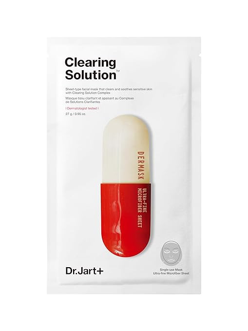 Dr.Jart+ Dermask Micro Jet Clearing Solution Face Mask | Sheet Mask | Calms, balances & revitaliz... | Amazon (US)