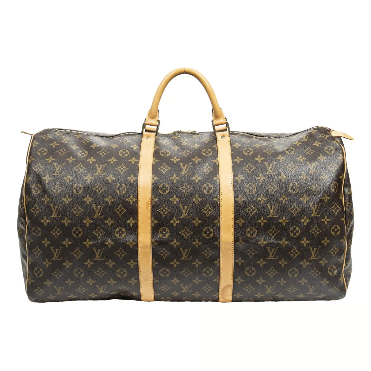 Louis Vuitton Bolso de viaje Keepall de Cuero | Vestiaire Collective (Global)