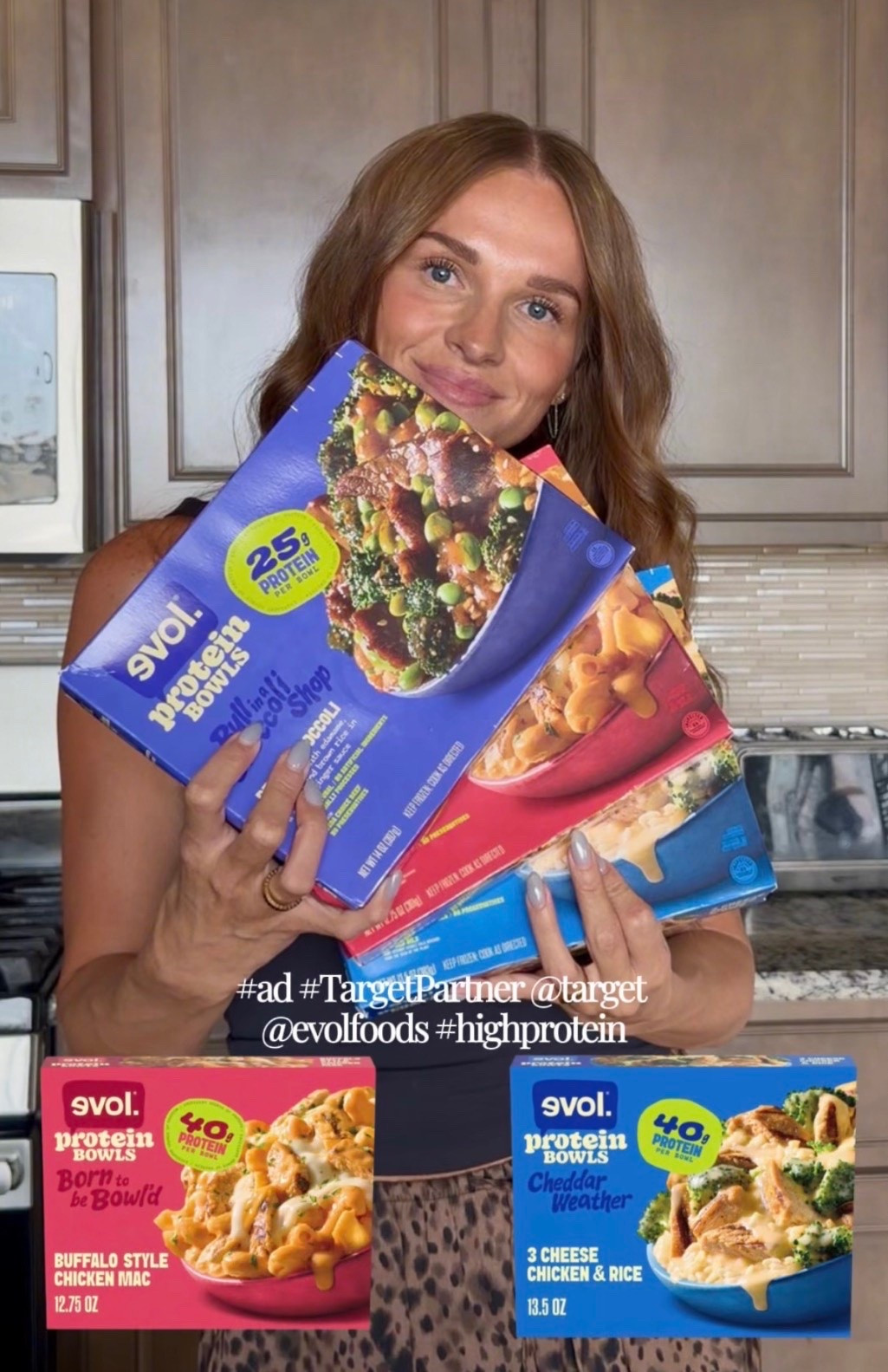 #ad Working smarter, not harder 🤝 High-protein meals I can make in minutes are always a win for me and honestly, my family! 

We all love these @evolfoods protein bowls.
I grabbed the Buffalo-Style Chicken Mac at @Target . It has 40g of protein, is made with antibiotic-free chicken, no artificial ingredients or preservatives, and is made without edible oils derived from the seed of a plant. 🙌🏼 #TargetPartner #highprotein #liketkit