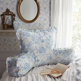 LoveShackFancy Damask Backrest Pillow Cover | Pottery Barn Teen