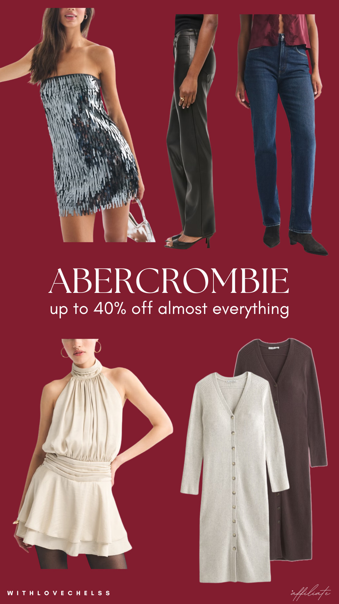 up to 40% off almost everything at Abercrombie & Fitch!

 

 #LTKwinter #LTKsale #LTKpartywear
