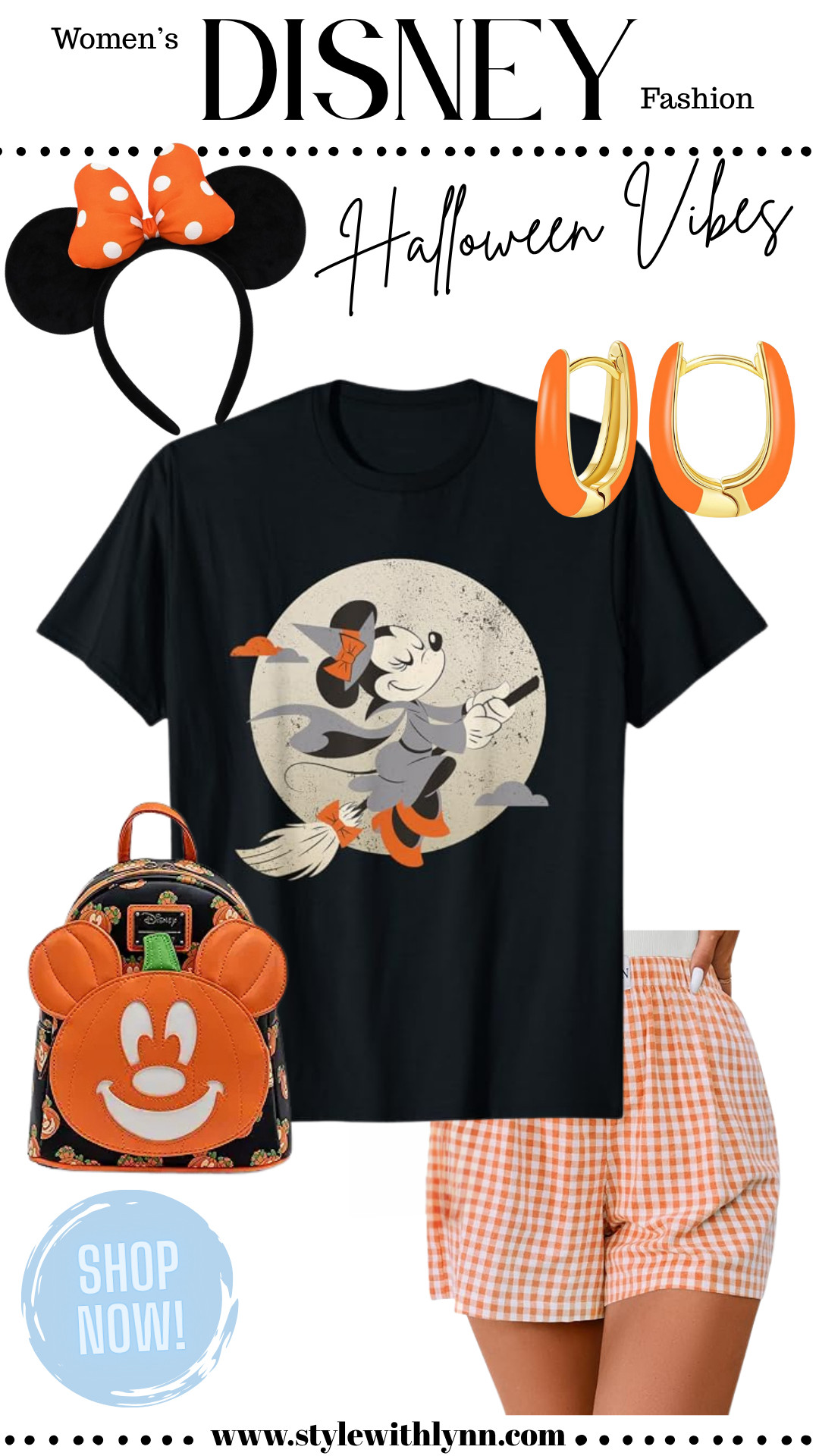  Fly into Halloween in style with Minnie Mouse.  This Disney Halloween outfit is perfect for Disney this fall.  From the Minnie Mouse witch tshirt to the Mickey Pumpkin loungefly, it all gives Halloween vibes.

Minnie Mouse Outfit | MNSSHP | Disney World Halloween | Disneyland Halloween

disney outfits | disney outfits women | disney world outfits 

 
