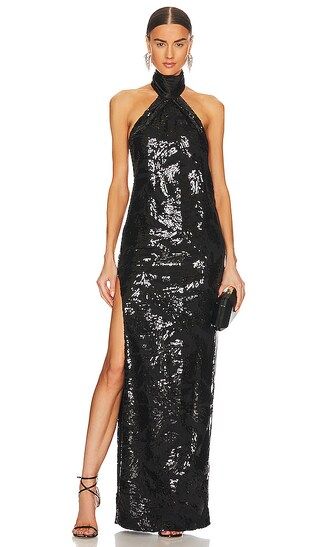 Sidrit Gown in Black | Revolve Clothing (Global)