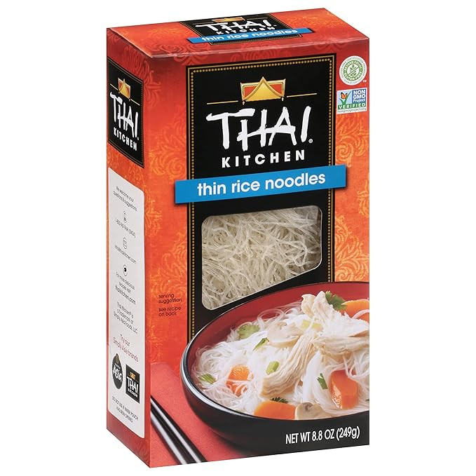Thai Kitchen Thin Rice Noodles, 8.8 Oz | Amazon (US)