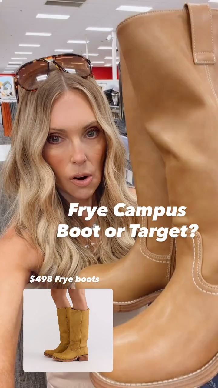 The Frye Campus boot look without the Frye Campus price tag. Target’s $50 version gives you that same trending vintage-inspired shape for a fraction of the price. These are going to be everywhere this fall.