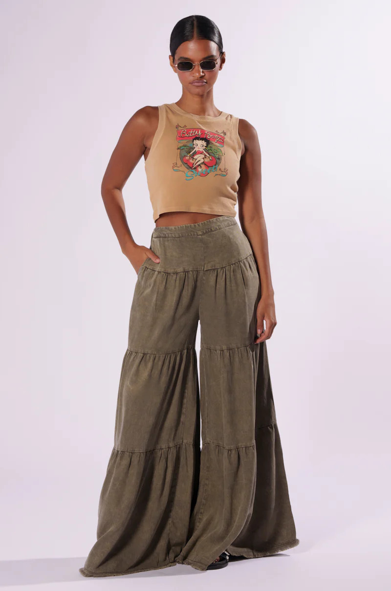 INDIE WASHED WIDE LEG PANT | AKIRA