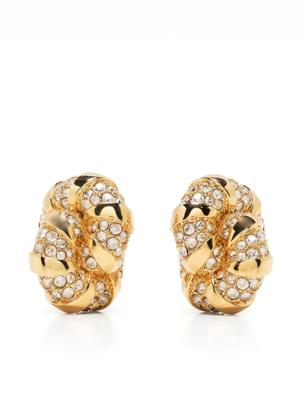 Lanvin Mélodie crystal-embellished Earrings - Farfetch | Farfetch Global