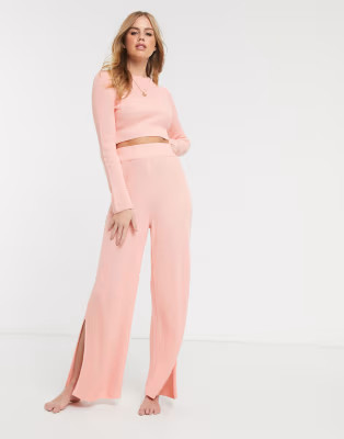 ASOS DESIGN lounge knitted split side pants | ASOS US
