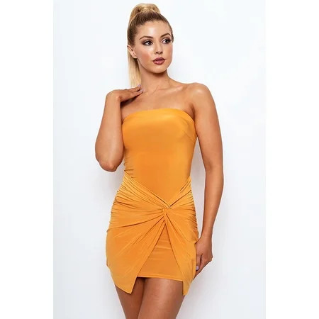 STRAPLESS WRAP MINI DRESS | Walmart (US)