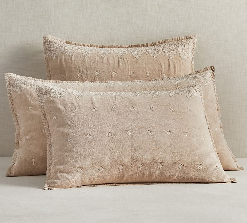 Deepika Padukone Embroidered Sham | Pottery Barn (US)