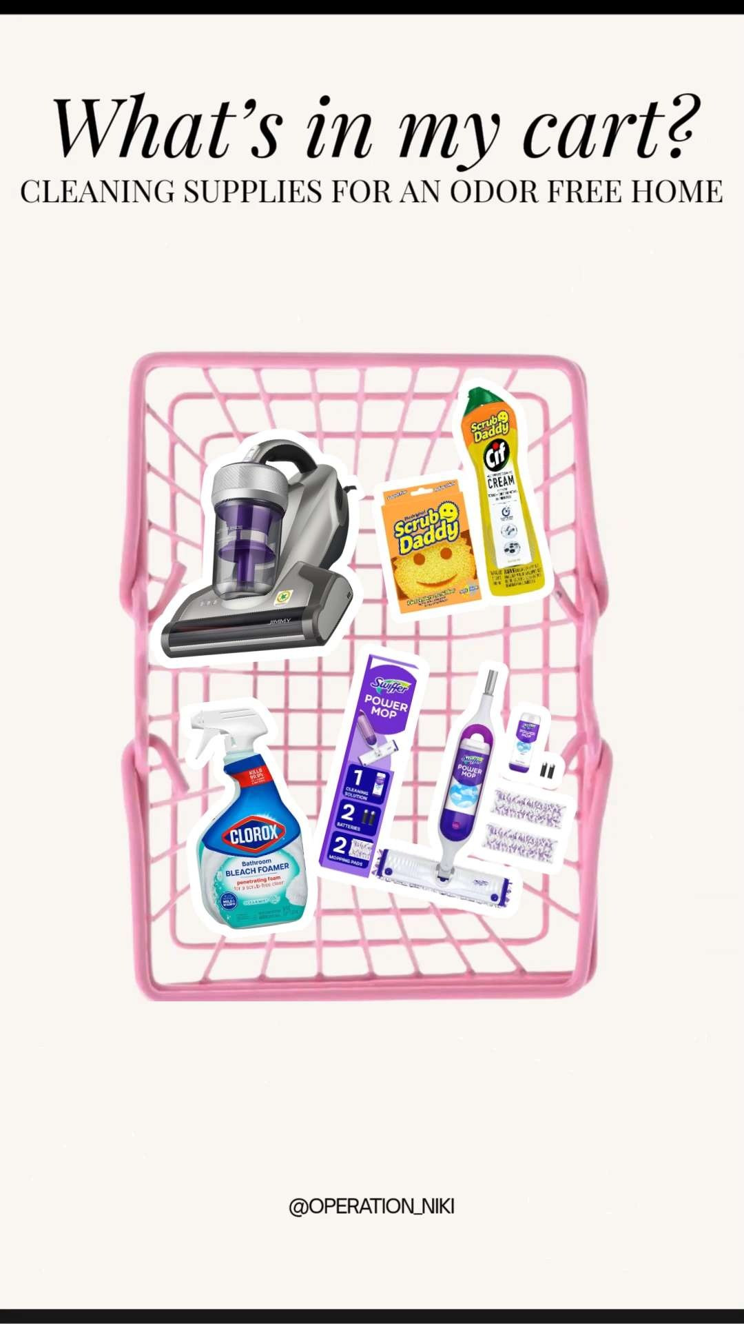 I am stocking up on all the essentials for an Odor Free Home and my cart is officially loaded. 🧼✨ Keeping a space smelling fresh is all about deep cleaning and using the right supplies to stop odors at the source.

Follow for more @OPERATION_NIKI on IG, TikTok, & Facebook

#CleaningSupplies #HomeOrganization #AmazonHome #SpringCleaning #OdorFree #CleanHome #SpringRefresh #AmazonFinds #OperationNiki #CleaningHacks #SpringClean2026 #FreshHome #HomeReset #WhatsInMyCart 

 

#LTKHome