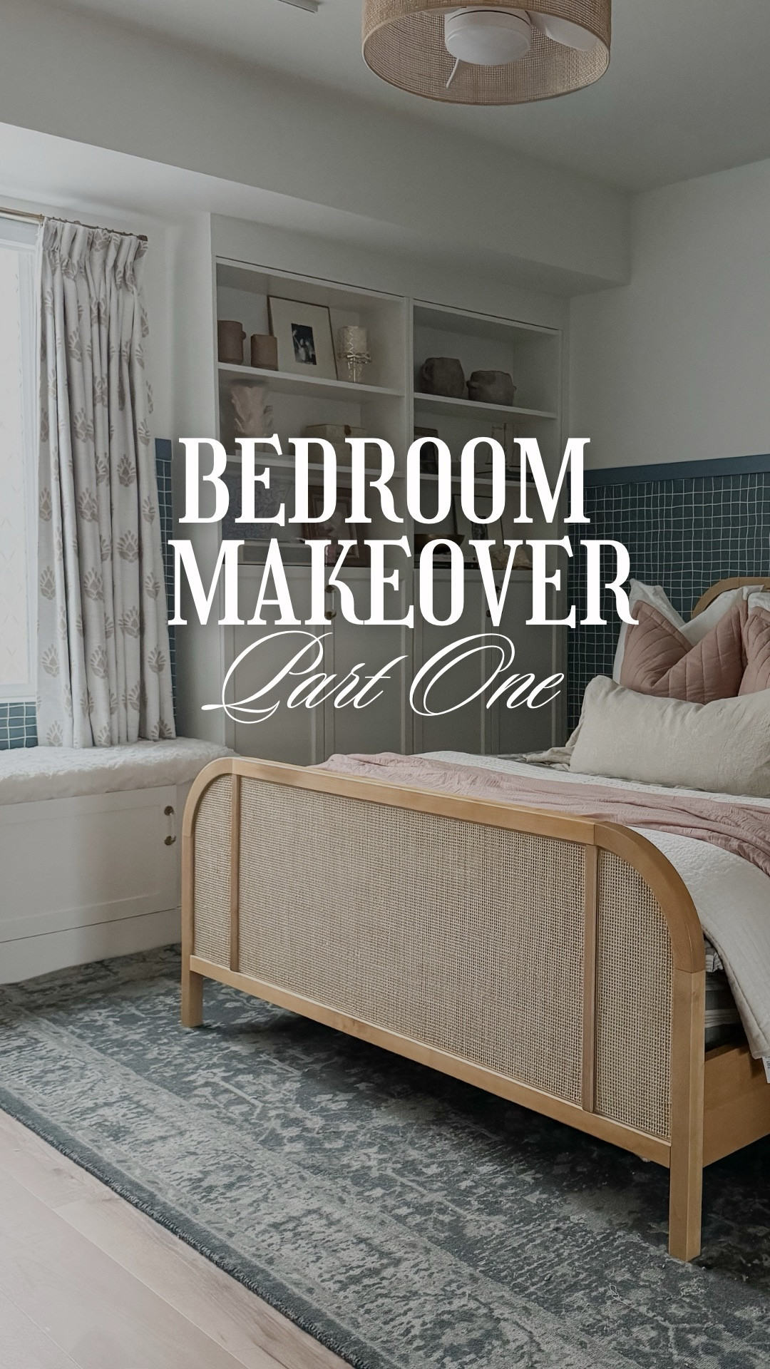 Part one of our daughter’s bedroom makeover was a great success! What do you think of the finished built-in and window seat?!? Can you believe this started out as 3 IKEA cabinets!

This is just the beginning because up next we are saying goodbye to all the blue wallpaper around the room and adding something completely different, more sophisticated and cozy! 

#diyprojects #diy #interiordesign #roommakeover