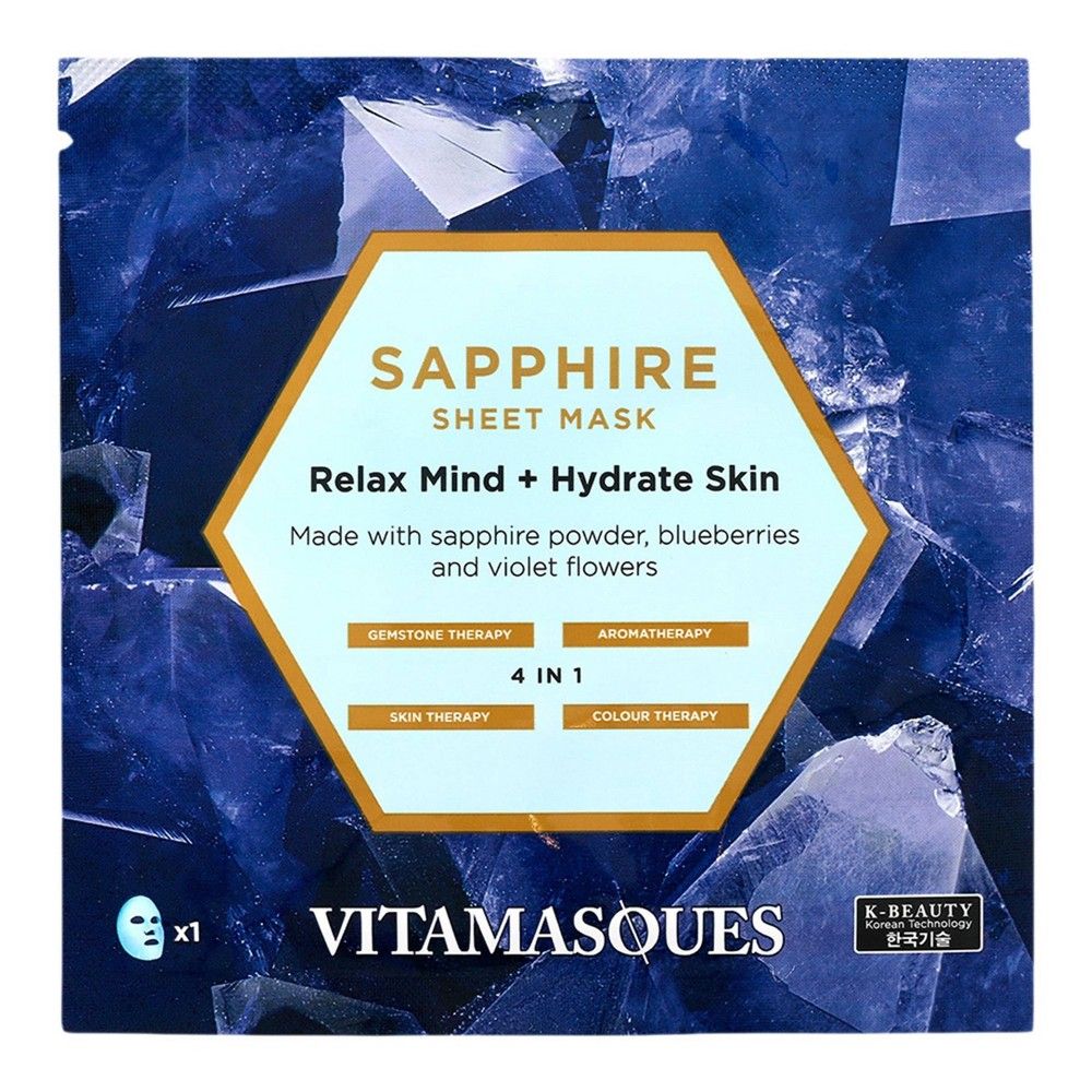 Vitamasques Sapphire Gemstone Sheet Mask - 0.74 fl oz | Target