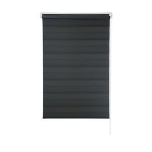 Persiana Rolô Zebra Dupla 1,40m X 1,60m Preta | Leroy Merlin | Leroy Merlin BR