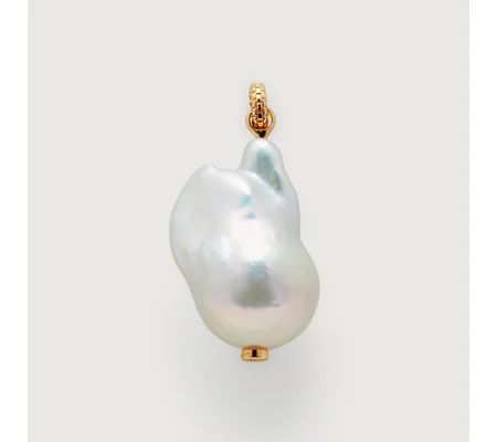 Large Baroque Pearl Pendant Charm | Monica Vinader (Global)